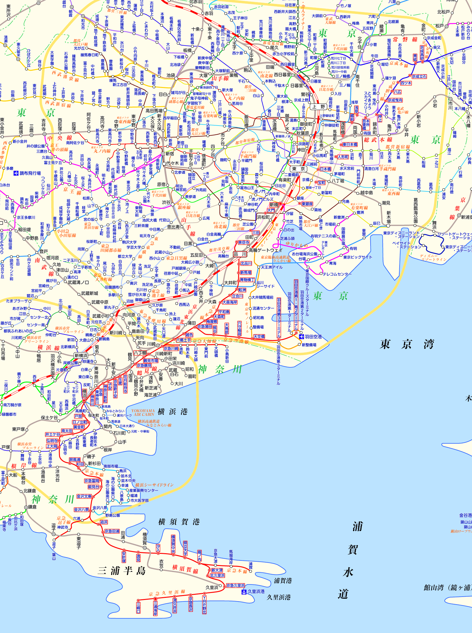 京急線 京成高砂行きの路線図